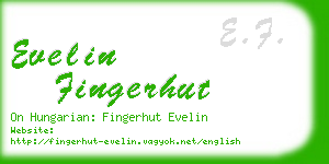 evelin fingerhut business card